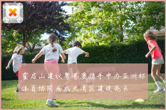 霍启山建议粤港澳携手申办亚洲杯体育协同或成大湾区建设亮点